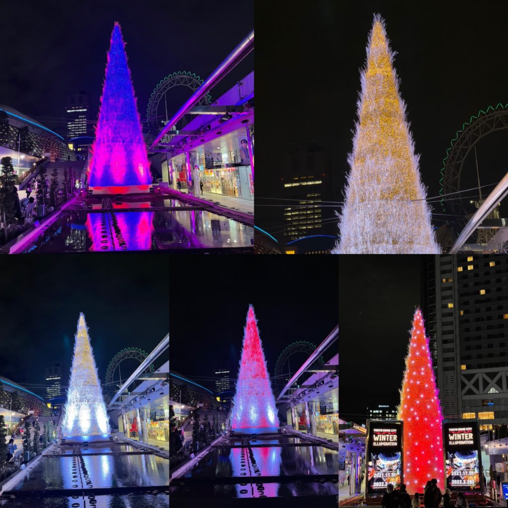 東京ドームシティウィンターイルミネーションメインツリー