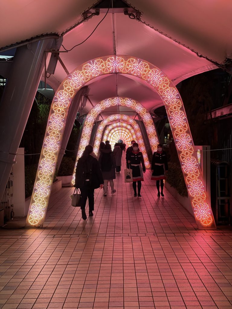 東京ドームシティイルミネーション光のトンネル