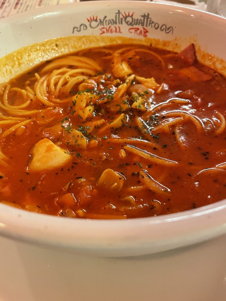 （激辛）真夜中のパスタ（キャンティ）