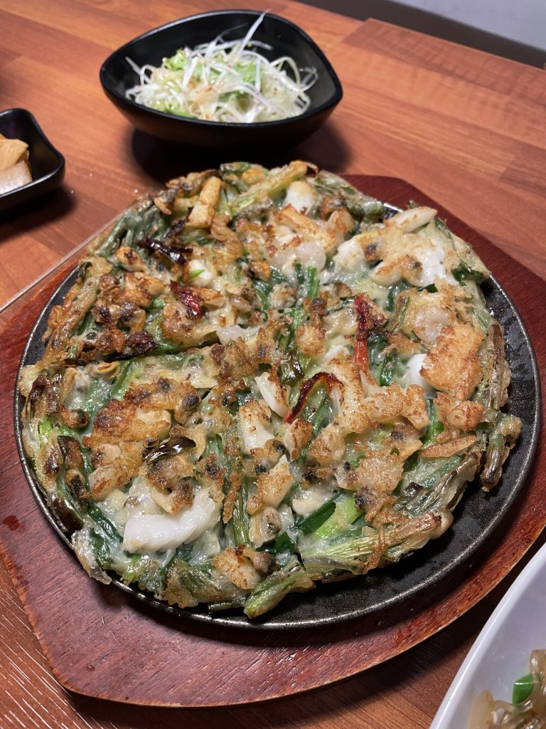 海鮮ネギチヂミ