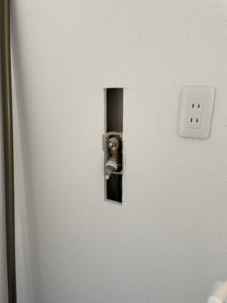 洗濯機給水口工事