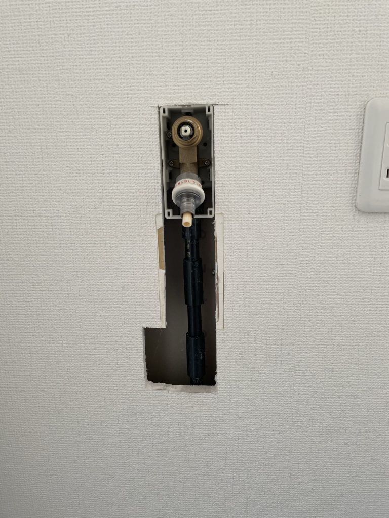 洗濯機給水口工事