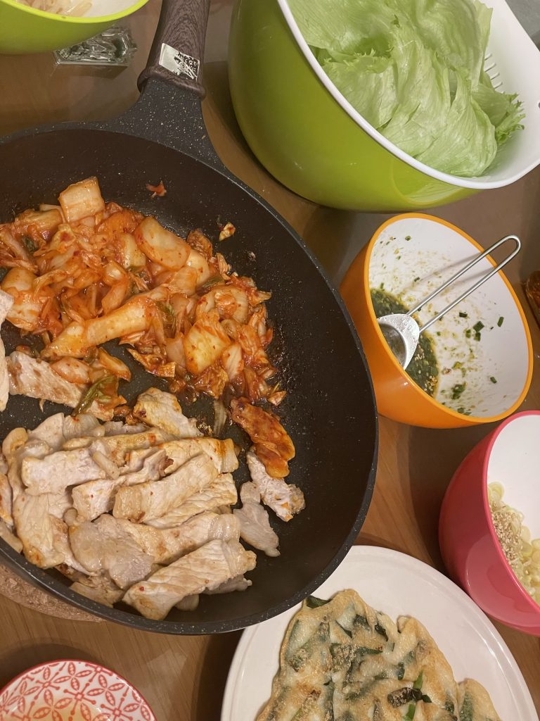 自宅でサムギョプサル